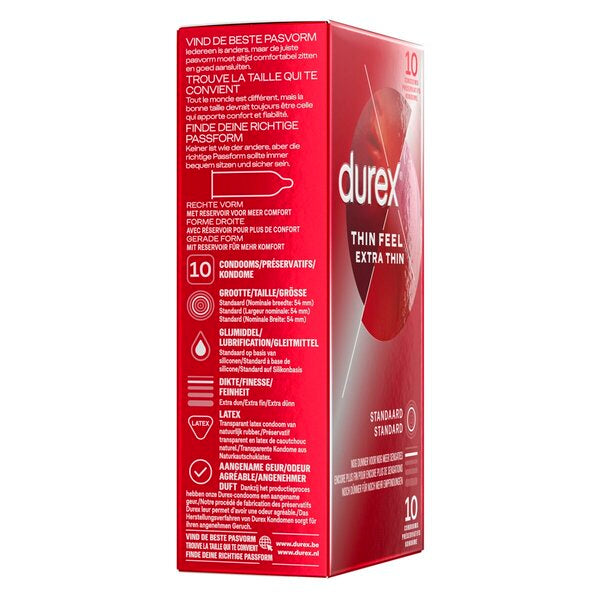 Durex Condooms – Thin Feel Extra Thin 10 stuks