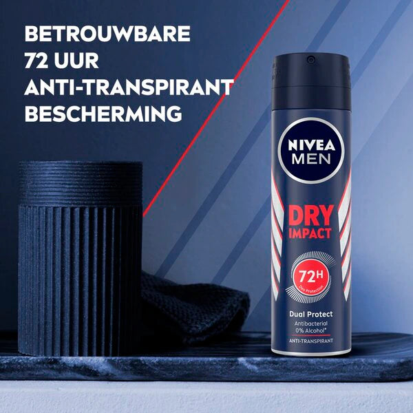 Nivea Deodorant Spray Men – Dry Impact 150 ml Nivea