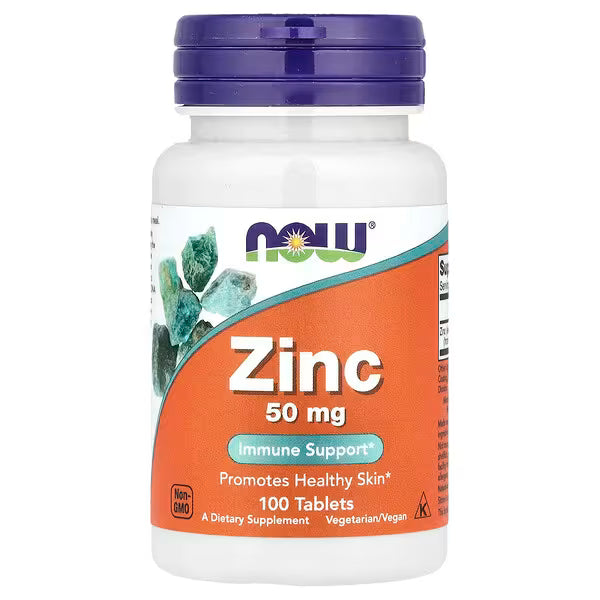 Now Zink - 50mg - 100 tabletten NOW Foods