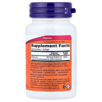NOW Vitamin D-3 2000 IU – 120 Softgels NOW Foods