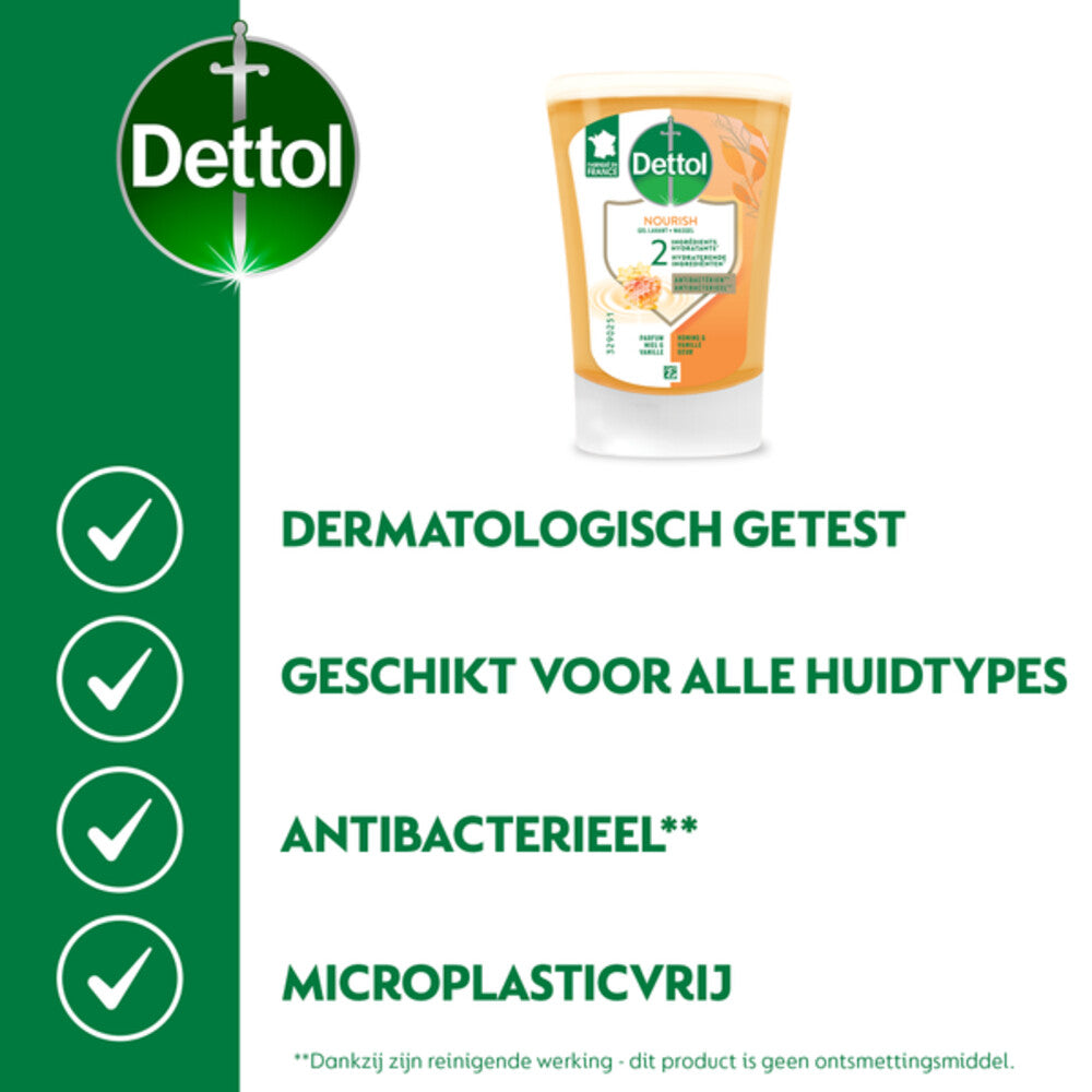 Dettol No Touch Navulling – Honing & Sheabutter 250 ml