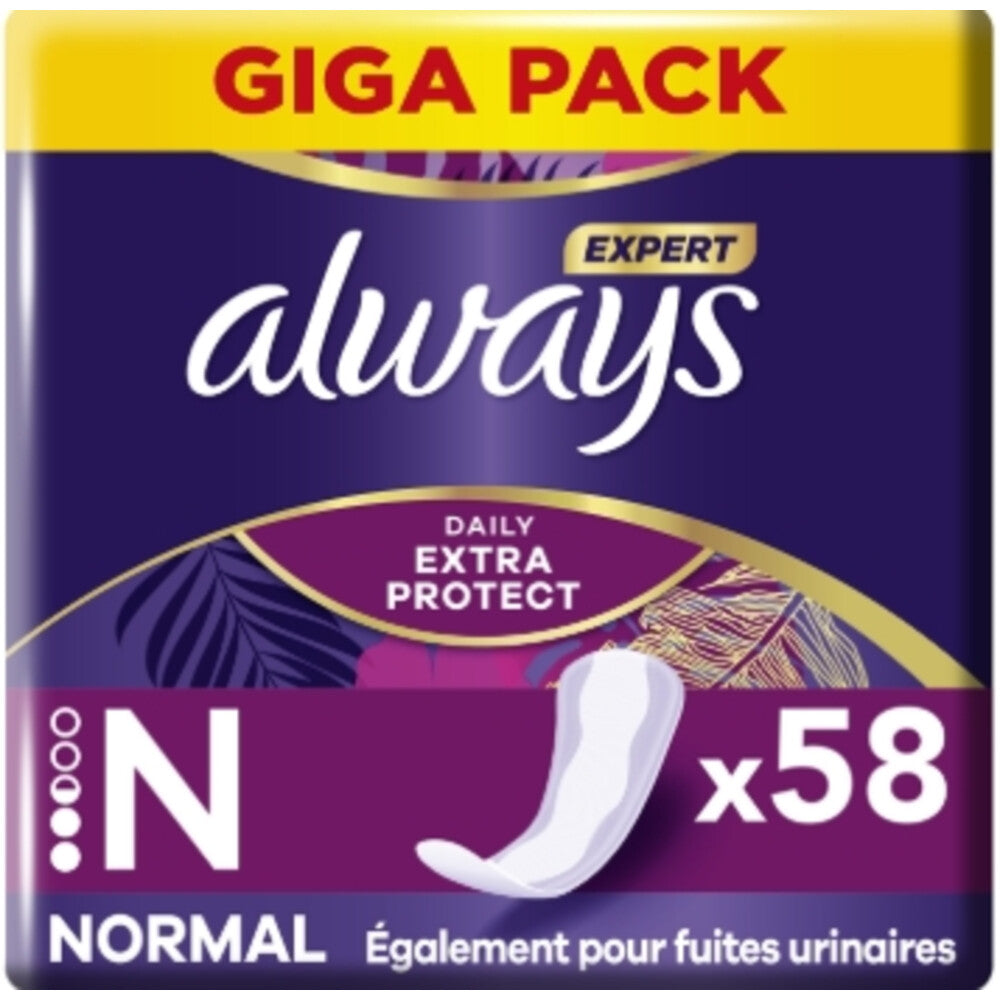 Always Inlegkruisjes – Extra Protect Normaal 58 stuks Always