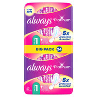 Always Maandverband – Platinum Normal Met Vleugels 24 stuks Always