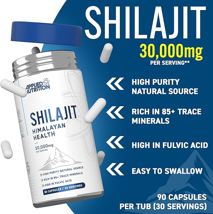 Applied Nutrition Shilajit – 90 Capsules Applied Nutrition