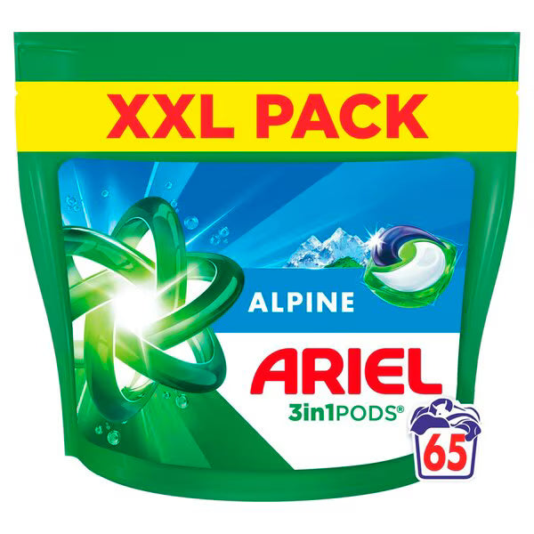 Ariel Pods All-in-One – Alpine 65 stuks