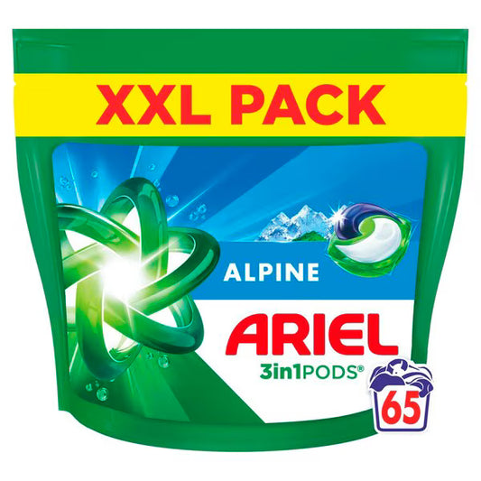 Ariel Pods All-in-One – Alpine 65 stuks