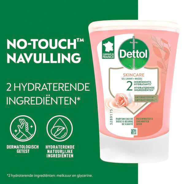 Dettol No Touch Navulling – Rozewater & Sheabutter 250 ml