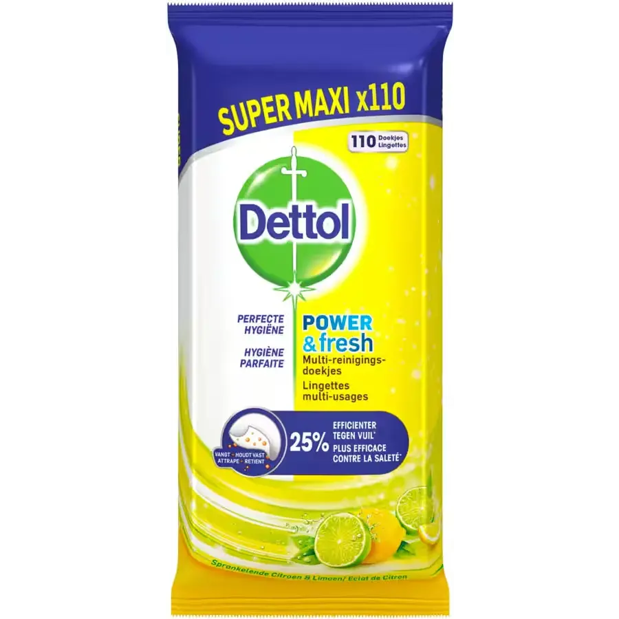 Dettol Schoonmaakdoekjes – Citrus 110 stuks Dettol