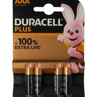 Duracell Batterij AAA Plus – Per 4 Verpakt Duracell
