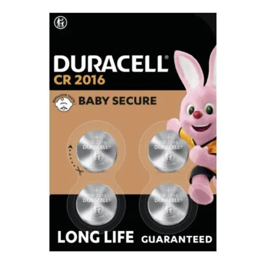 Duracell Batterij Knoopcel CR2016 – Per 4 Verpakt Duracell