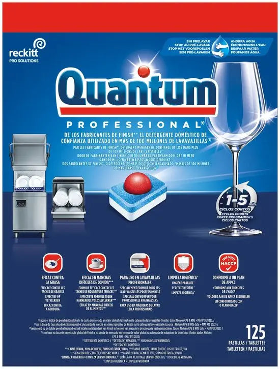 Finish Vaatwastabletten – Powerball Quantum Professinal 125 stuks Finish