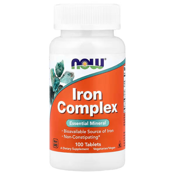 Now Iron (Ijzer) Complex - 100 tabletten NOW Foods