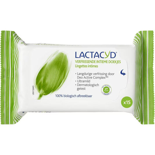 Lactacyd Tissues – Verfrissend 15 stuks Lactacyd