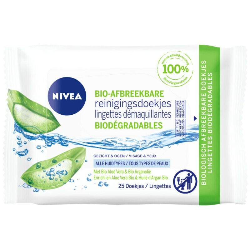 Nivea Gezicht – Reinigingsdoekjes Bio Aloe Vera 25 stuks Nivea