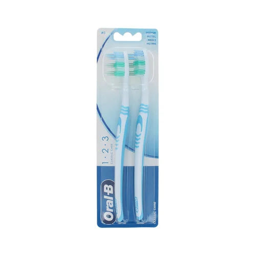Oral-B Tandenborstel – Classic 123 Medium 2 stuk Oral-B