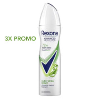 Rexona Deodorant Spray – Advanced Protection Aloë Vera 150 ml PROMOPACK 3 STUKS Rexona
