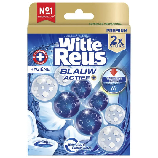 Witte Reus Toiletblok – Blauw Actief Hygiëne 2 st Witte Reus